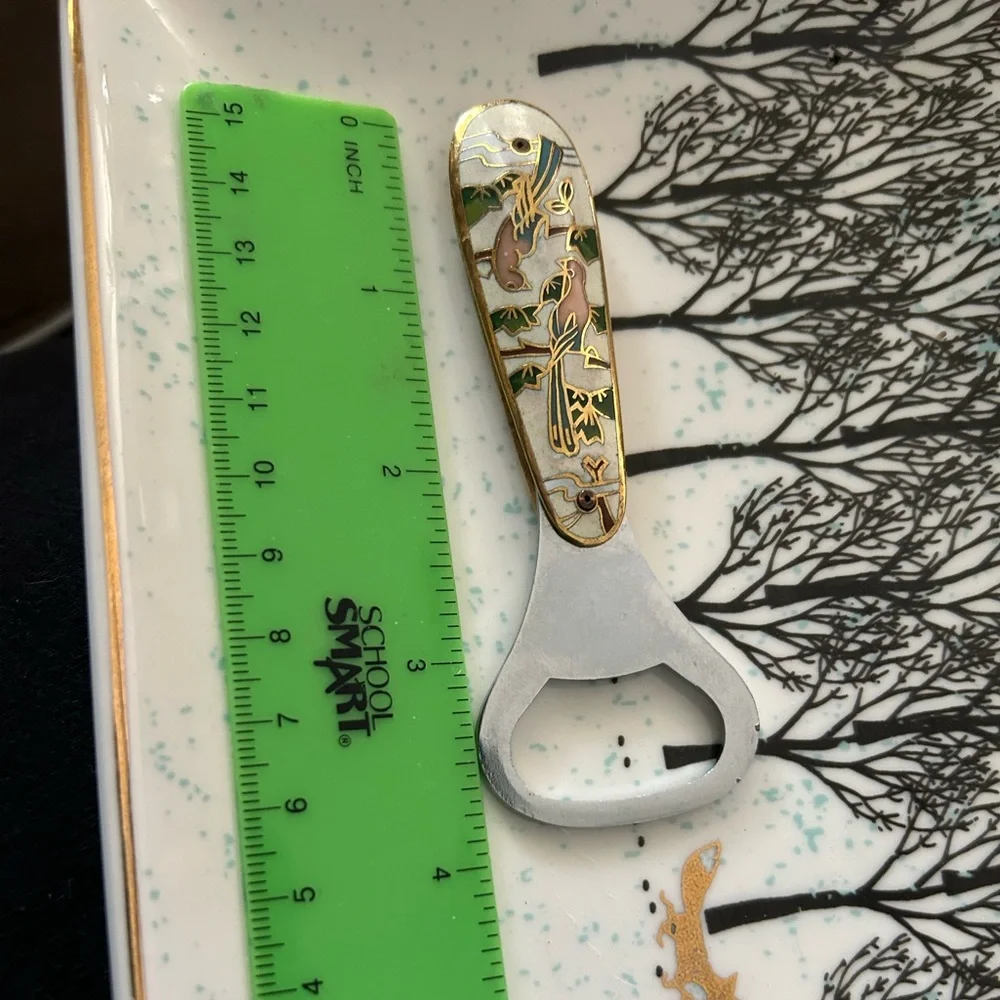 Vintage Cloisonné Bottle Opener